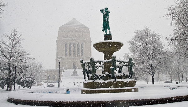 University Park in Snow by Jack Wickes