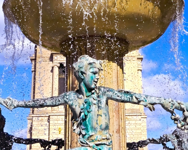 Fountain at University Park by Jack Wickes