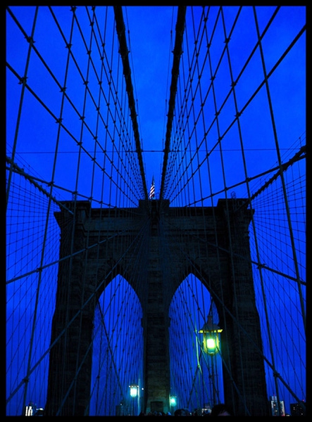 Click here to view Brooklyn Bridge Blue by Jack Wickes 